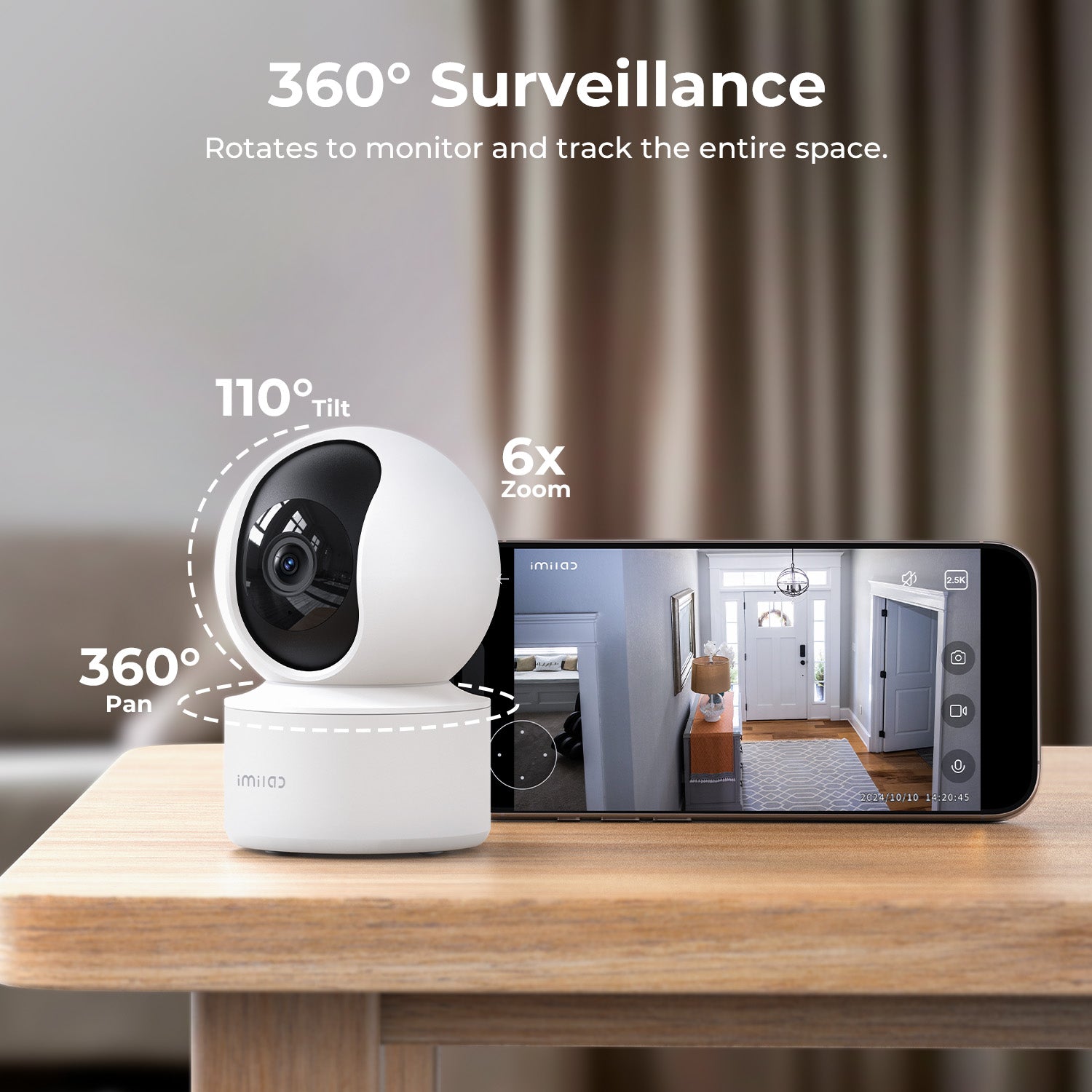 IMILAB C21 2.5K WiFi Plug-in Indoor Camera