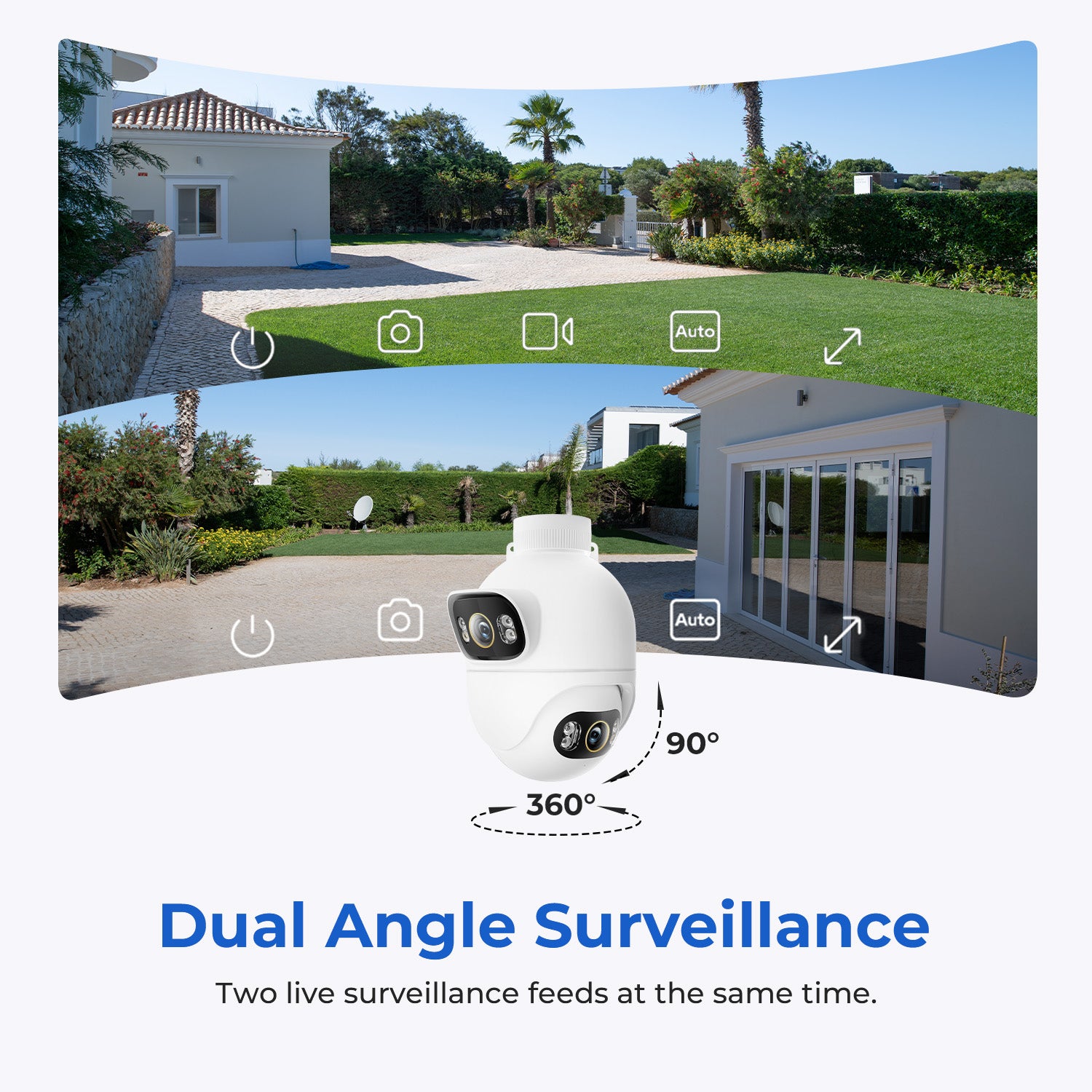 IMILAB EC6 Dual 3K+3K WiFi Plug-in Spotlight Camera