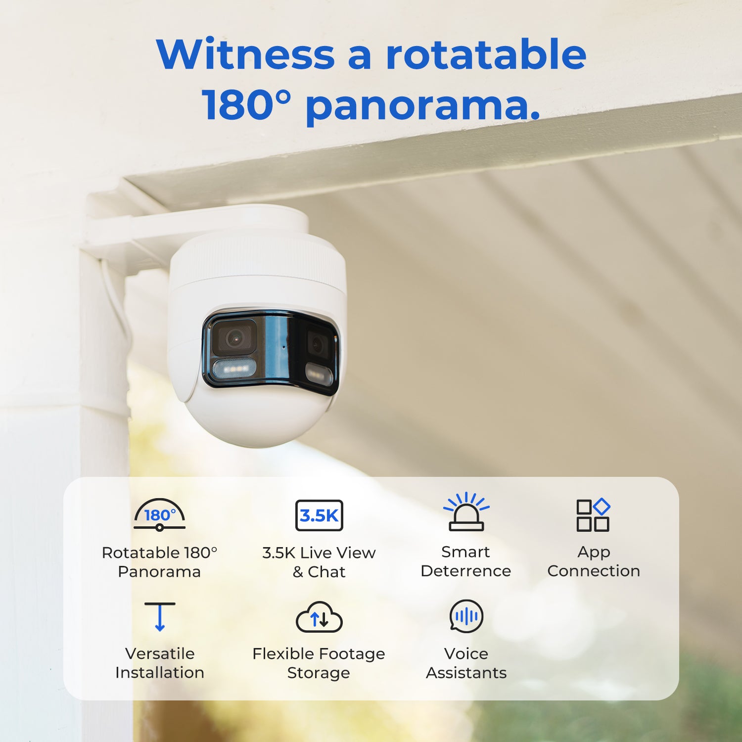 【Coming Soon】IMILAB EC6 Panorama 3.5K WiFi Plug-in Spotlight Camera