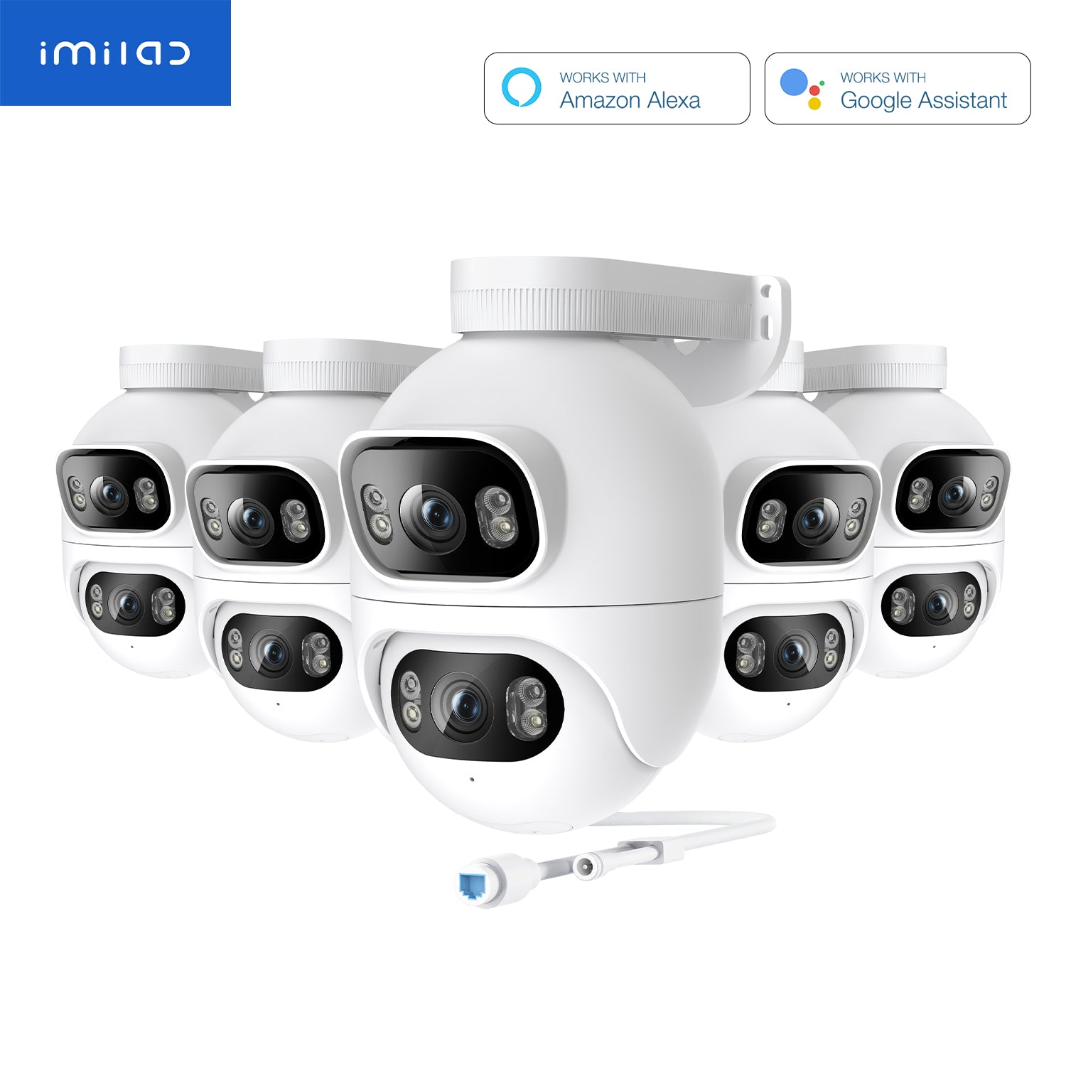 IMILAB EC6 Dual 2K+2K WiFi Plug-in Spotlight Camera