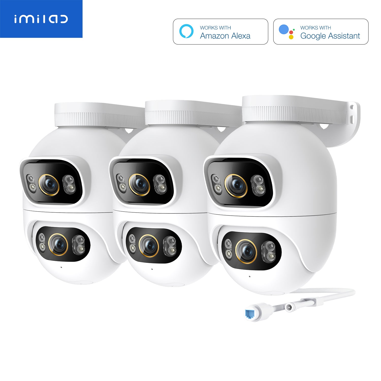 IMILAB EC6 Dual 3K+3K WiFi Plug-in Spotlight Camera