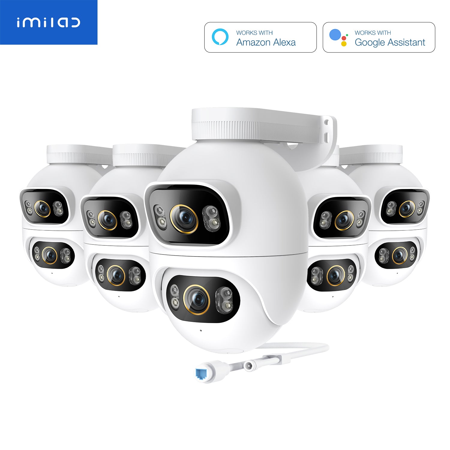 IMILAB EC6 Dual 3K+3K WiFi Plug-in Spotlight Camera